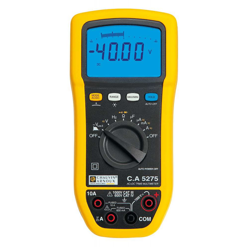Multimètre Numérique,multimètre numérique professionnel à stockage  Ultra-fin,voltmètre automatique AC DC 220V- Black[D1134]